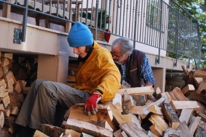 Holz vor der Hütt'n