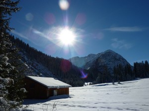 Wintersonne am Arlberg