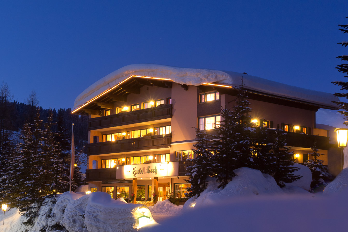 romantischer Winter im Paradies
